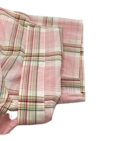 POLO RALPH LAUREN（ポロ・ラルフローレン）POLO RALPH LAUREN (ポロ・ラルフローレン) チェックオープンカラーシャツ/Checked open collar shirt ピンク サイズ:XLの古着・服飾アイテム