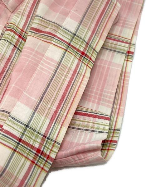 POLO RALPH LAUREN（ポロ・ラルフローレン）POLO RALPH LAUREN (ポロ・ラルフローレン) チェックオープンカラーシャツ/Checked open collar shirt ピンク サイズ:XLの古着・服飾アイテム