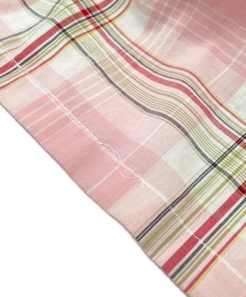 POLO RALPH LAUREN（ポロ・ラルフローレン）POLO RALPH LAUREN (ポロ・ラルフローレン) チェックオープンカラーシャツ/Checked open collar shirt ピンク サイズ:XLの古着・服飾アイテム