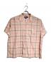 POLO RALPH LAUREN（ポロ・ラルフローレン）の古着「チェックオープンカラーシャツ/Checked open collar shirt」｜ピンク