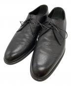 LOUIS VUITTONルイ ヴィトン）の古着「LVロゴタイガドレスシューズ/Louis Vuitton Taiga leather dress shoes with LV logo」｜ブラック