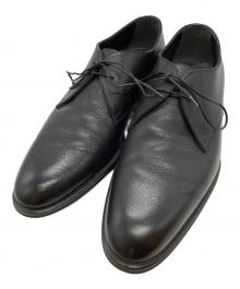 LOUIS VUITTON（ルイ ヴィトン）の古着「LVロゴタイガドレスシューズ/Louis Vuitton Taiga leather dress shoes with LV logo」｜ブラック