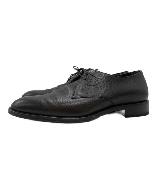 LOUIS VUITTON（ルイ ヴィトン）LOUIS VUITTON (ルイ ヴィトン) LVロゴタイガドレスシューズ/Louis Vuitton Taiga leather dress shoes with LV logo ブラック サイズ:6・1/2の古着・服飾アイテム