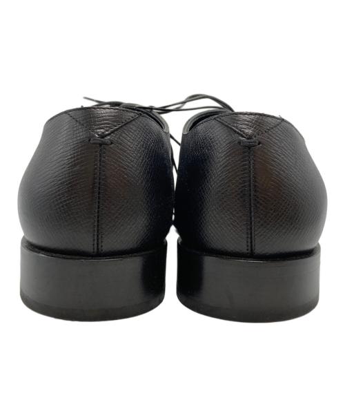 LOUIS VUITTON（ルイ ヴィトン）LOUIS VUITTON (ルイ ヴィトン) LVロゴタイガドレスシューズ/Louis Vuitton Taiga leather dress shoes with LV logo ブラック サイズ:6・1/2の古着・服飾アイテム