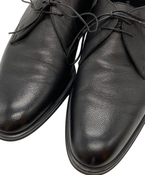LOUIS VUITTON（ルイ ヴィトン）LOUIS VUITTON (ルイ ヴィトン) LVロゴタイガドレスシューズ/Louis Vuitton Taiga leather dress shoes with LV logo ブラック サイズ:6・1/2の古着・服飾アイテム