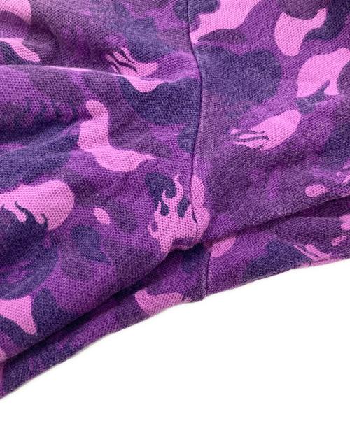 A BATHING APE（アベイシングエイプ）A BATHING APE (アベイシングエイプ) カモフラポロシャツ パープル サイズ:	SIZE Mの古着・服飾アイテム
