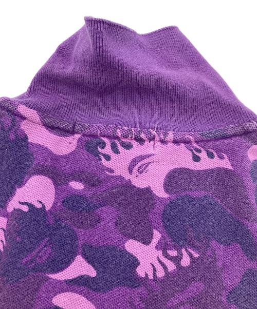 A BATHING APE（アベイシングエイプ）A BATHING APE (アベイシングエイプ) カモフラポロシャツ パープル サイズ:	SIZE Mの古着・服飾アイテム
