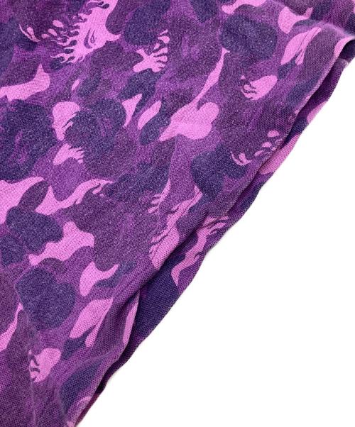 A BATHING APE（アベイシングエイプ）A BATHING APE (アベイシングエイプ) カモフラポロシャツ パープル サイズ:	SIZE Mの古着・服飾アイテム