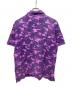 A BATHING APE (アベイシングエイプ) カモフラポロシャツ パープル サイズ:	SIZE M：8000円
