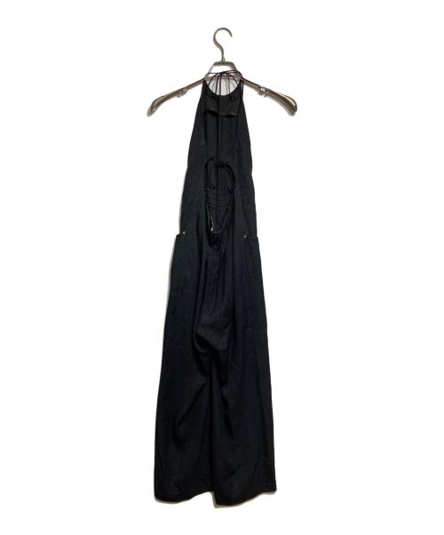 Mame Kurogouchi（マメクロゴウチ）Mame Kurogouchi (マメクロゴウチ) Floral Pattern Acetate Rayon Jacquard Jump Suit/フローラルパターンアセテートレーヨンジャカードジャンプスーツ ブラック サイズ:1の古着・服飾アイテム