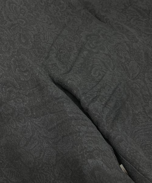 Mame Kurogouchi（マメクロゴウチ）Mame Kurogouchi (マメクロゴウチ) Floral Pattern Acetate Rayon Jacquard Jump Suit/フローラルパターンアセテートレーヨンジャカードジャンプスーツ ブラック サイズ:1の古着・服飾アイテム