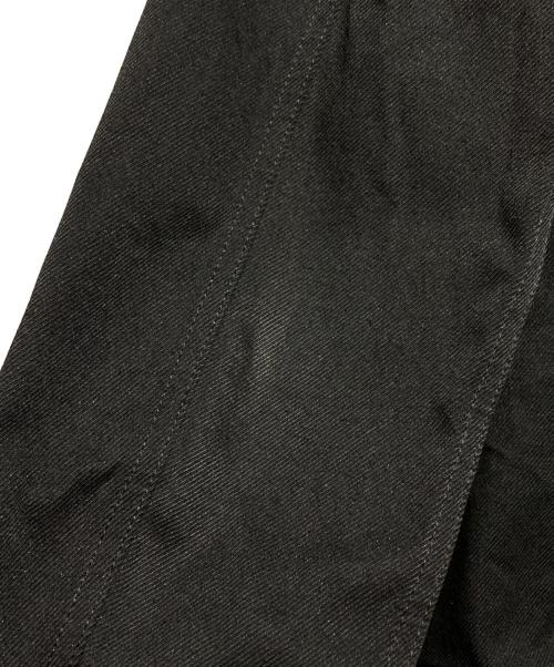 BLACK COMME des GARCONS（ブラックコムデギャルソン）BLACK COMME des GARCONS (ブラックコムデギャルソン) ポリエステルツイルトラッカージャケット/Polyester Twill Trucker Jacket ブラック サイズ:Lの古着・服飾アイテム