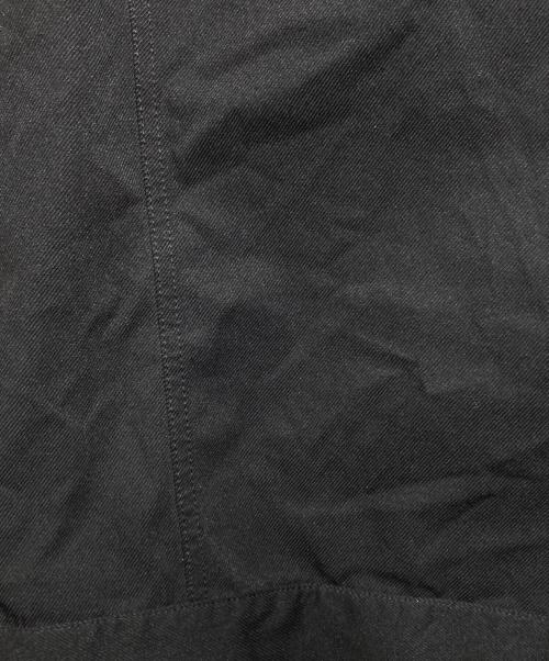BLACK COMME des GARCONS（ブラックコムデギャルソン）BLACK COMME des GARCONS (ブラックコムデギャルソン) ポリエステルツイルトラッカージャケット/Polyester Twill Trucker Jacket ブラック サイズ:Lの古着・服飾アイテム