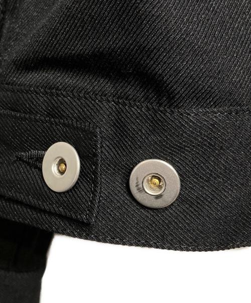 BLACK COMME des GARCONS（ブラックコムデギャルソン）BLACK COMME des GARCONS (ブラックコムデギャルソン) ポリエステルツイルトラッカージャケット/Polyester Twill Trucker Jacket ブラック サイズ:Lの古着・服飾アイテム