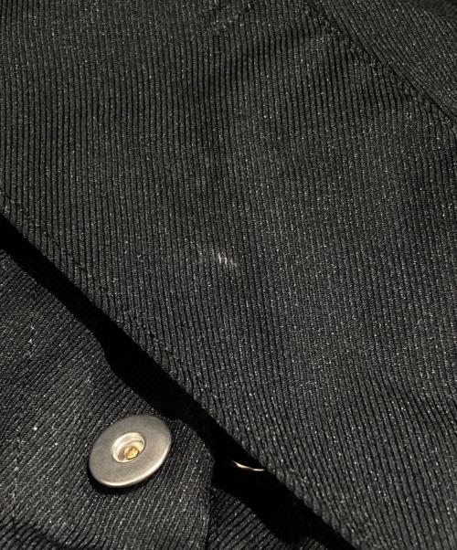 BLACK COMME des GARCONS（ブラックコムデギャルソン）BLACK COMME des GARCONS (ブラックコムデギャルソン) ポリエステルツイルトラッカージャケット/Polyester Twill Trucker Jacket ブラック サイズ:Lの古着・服飾アイテム