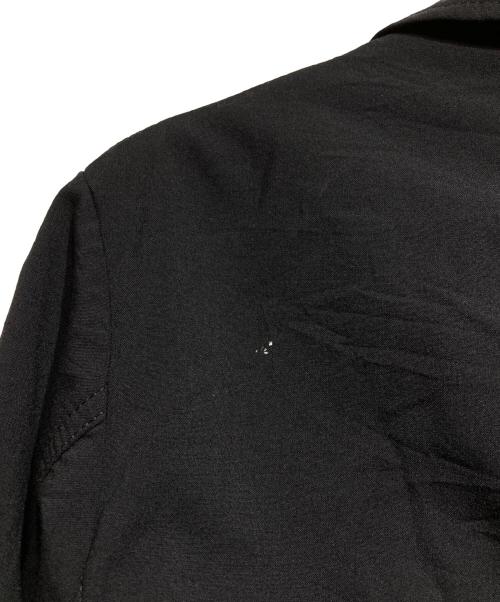 COMME des GARCONS HOMME（コムデギャルソン オム）COMME des GARCONS HOMME (コムデギャルソン オム) ウールトロステンカラーミドルコート/Balmacaan coat ブラック サイズ:Sの古着・服飾アイテム