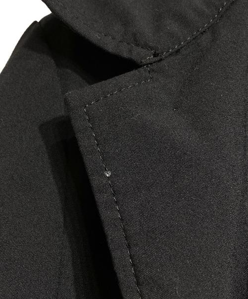 COMME des GARCONS HOMME（コムデギャルソン オム）COMME des GARCONS HOMME (コムデギャルソン オム) ウールトロステンカラーミドルコート/Balmacaan coat ブラック サイズ:Sの古着・服飾アイテム