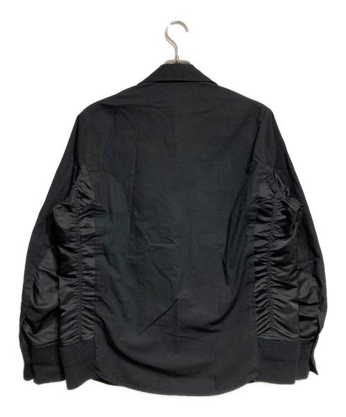 sacai（サカイ）sacai (サカイ) Cotton Oxford x Nylon Twill Shirt/コットンオックスフォード×ナイロンツイルシャツ ブラック サイズ:1の古着・服飾アイテム