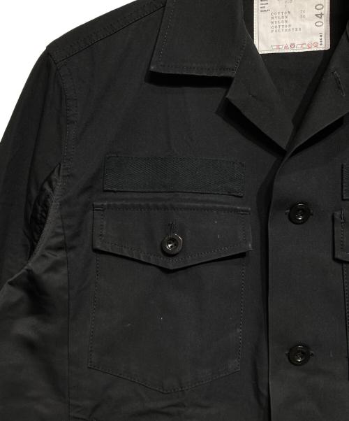 sacai（サカイ）sacai (サカイ) Cotton Oxford x Nylon Twill Shirt/コットンオックスフォード×ナイロンツイルシャツ ブラック サイズ:1の古着・服飾アイテム