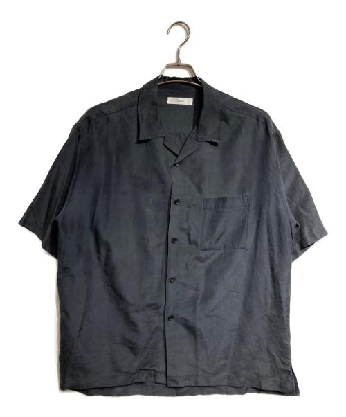 cornier（コルニエ）Cornier (コルニエ) オープンカラーシルクシャツ/Silk open collar shirt ブラック サイズ:Mの古着・服飾アイテム