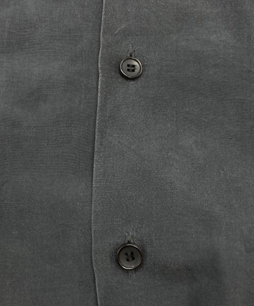 cornier（コルニエ）Cornier (コルニエ) オープンカラーシルクシャツ/Silk open collar shirt ブラック サイズ:Mの古着・服飾アイテム