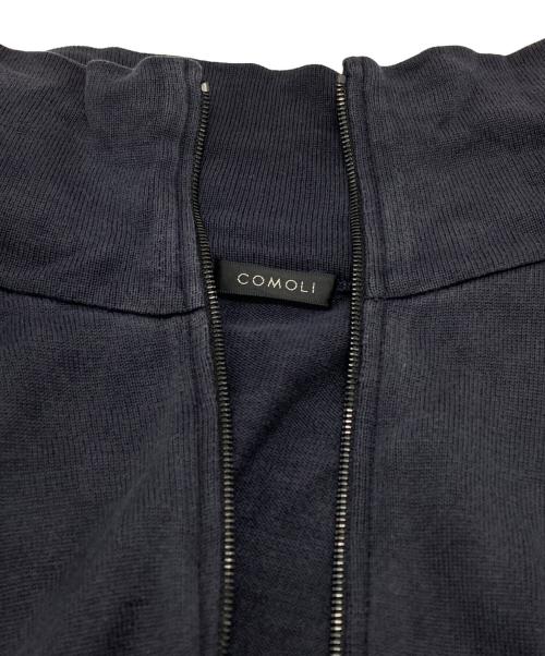 COMOLI（コモリ）COMOLI (コモリ) シルクトラックニットジャケット/Silk Track Knit Jacket  ネイビー サイズ:1の古着・服飾アイテム