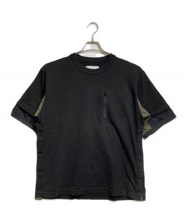 中古・古着通販】sacai (サカイ) 切替カットソー/Mixed-material top