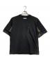 sacai（サカイ）の古着「切替カットソー/Mixed-material top」｜ブラック