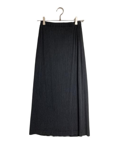 ISSEY MIYAKE（イッセイミヤケ）ISSEY MIYAKE (イッセイミヤケ) プリーツロングスカート/Pleated Long Skirt ブラック サイズ:1の古着・服飾アイテム