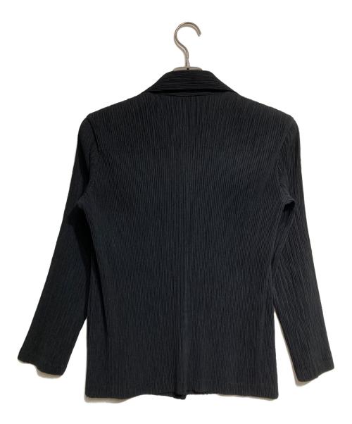 ISSEY MIYAKE（イッセイミヤケ）ISSEY MIYAKE (イッセイミヤケ) プリーツ3Bジャケット/Pleated Jacket ブラック サイズ:2の古着・服飾アイテム