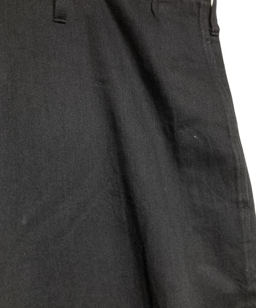 GROUND Y（グラウンドワイ）GROUND Y (グラウンドワイ) 8OZ DENIM STRING PANTS/8オンスデニムストリングパンツ ブラック サイズ:3の古着・服飾アイテム