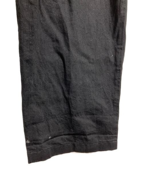 GROUND Y（グラウンドワイ）GROUND Y (グラウンドワイ) 8OZ DENIM STRING PANTS/8オンスデニムストリングパンツ ブラック サイズ:3の古着・服飾アイテム
