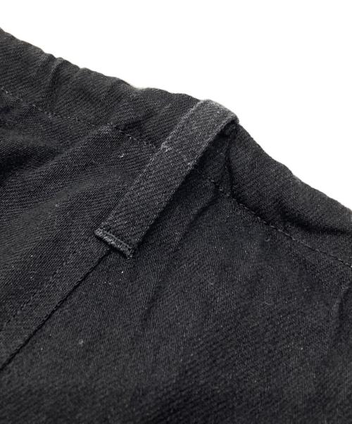 GROUND Y（グラウンドワイ）GROUND Y (グラウンドワイ) 8OZ DENIM STRING PANTS/8オンスデニムストリングパンツ ブラック サイズ:3の古着・服飾アイテム