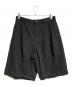 BLACK COMME des GARCONS（ブラックコムデギャルソン）の古着「ポリエステル縮絨バギーショーツ/Polyester Wrinkled Baggy Shorts」｜ブラック