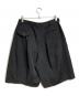 BLACK COMME des GARCONS (ブラックコムデギャルソン) ポリエステル縮絨バギーショーツ/Polyester Wrinkled Baggy Shorts ブラック サイズ:M：35000円
