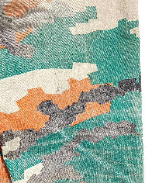 FAF（エフエーエフ）FAF (エフエーエフ) PALETTE art alive CAMO AGED DENIM PANTS/カモエイジドデニムパンツ ブラウン×グリーン サイズ:2の古着・服飾アイテム