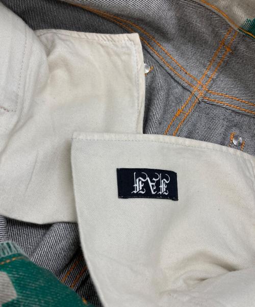 FAF（エフエーエフ）FAF (エフエーエフ) PALETTE art alive CAMO AGED DENIM PANTS/カモエイジドデニムパンツ ブラウン×グリーン サイズ:2の古着・服飾アイテム