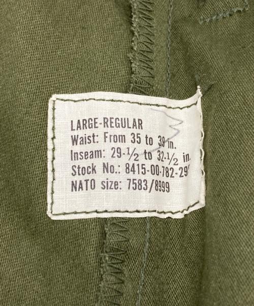 US ARMY（ユーエスアーミー）US ARMY (ユーエスアーミー) M65カーゴパンツ/CargoPants オリーブ サイズ:L-Rの古着・服飾アイテム