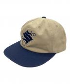 stussyステューシー）の古着「Pinstripe Cap」｜ベージュ
