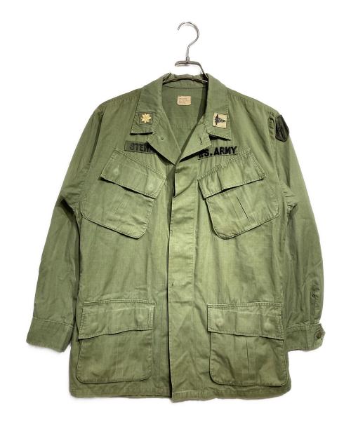 US ARMY（ユーエスアーミー）US ARMY (ユーエスアーミー) 4thタイプジャングルファティーグジャケット/U.S. Army Jungle Fatigue Jacket グリーン サイズ:SMALL-REGULARの古着・服飾アイテム