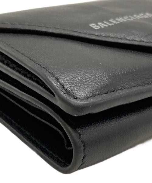 BALENCIAGA（バレンシアガ）BALENCIAGA (バレンシアガ) ペーパーミニコンパクトウォレット/Balenciaga Papier Mini Wallet ブラックの古着・服飾アイテム