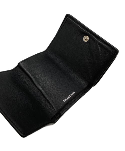 BALENCIAGA（バレンシアガ）BALENCIAGA (バレンシアガ) ペーパーミニコンパクトウォレット/Balenciaga Papier Mini Wallet ブラックの古着・服飾アイテム