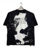Maison Margielaメゾンマルジェラ）の古着「カレンダーロゴペンキ加工Tシャツ/paint splatter T-shirt」｜ブラック
