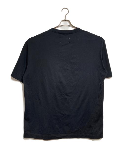 Maison Margiela（メゾンマルジェラ）Maison Margiela (メゾンマルジェラ) カレンダーロゴペンキ加工Tシャツ/paint splatter T-shirt ブラック サイズ:XLの古着・服飾アイテム