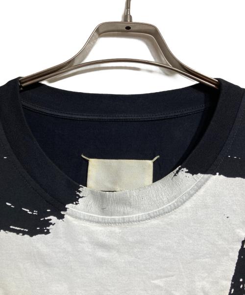 Maison Margiela（メゾンマルジェラ）Maison Margiela (メゾンマルジェラ) カレンダーロゴペンキ加工Tシャツ/paint splatter T-shirt ブラック サイズ:XLの古着・服飾アイテム