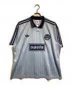 adidas Originals×oasisアディダスオリジナル×オアシス）の古着「TOUR live'25 Jacquard Jersey/ツアー ライブ 2025 ジャガード ジャージ」｜ブルー