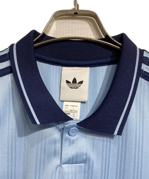 adidas Originals（アディダスオリジナル）adidas originals (アディダスオリジナル) oasis (オアシス) TOUR live'25 Jacquard Jersey/ツアー ライブ 2025 ジャガード ジャージ ブルー サイズ:XLの古着・服飾アイテム
