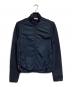 PRADA（プラダ）の古着「ナイロン×スウェット切替トラックジャケット/Track jacket」｜ネイビー