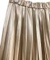 中古・古着 UN3D. (アンスリード) メタリックプリーツスカート/metallic pleated skirt ベージュ サイズ:36：8000円