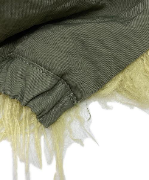 MAISON SPECIAL（メゾンスペシャル）MAISON SPECIAL (メゾンスペシャル) リバーシブルファーブルゾン/Reversible Fur Blouson グリーン×イエロー サイズ:FREEの古着・服飾アイテム